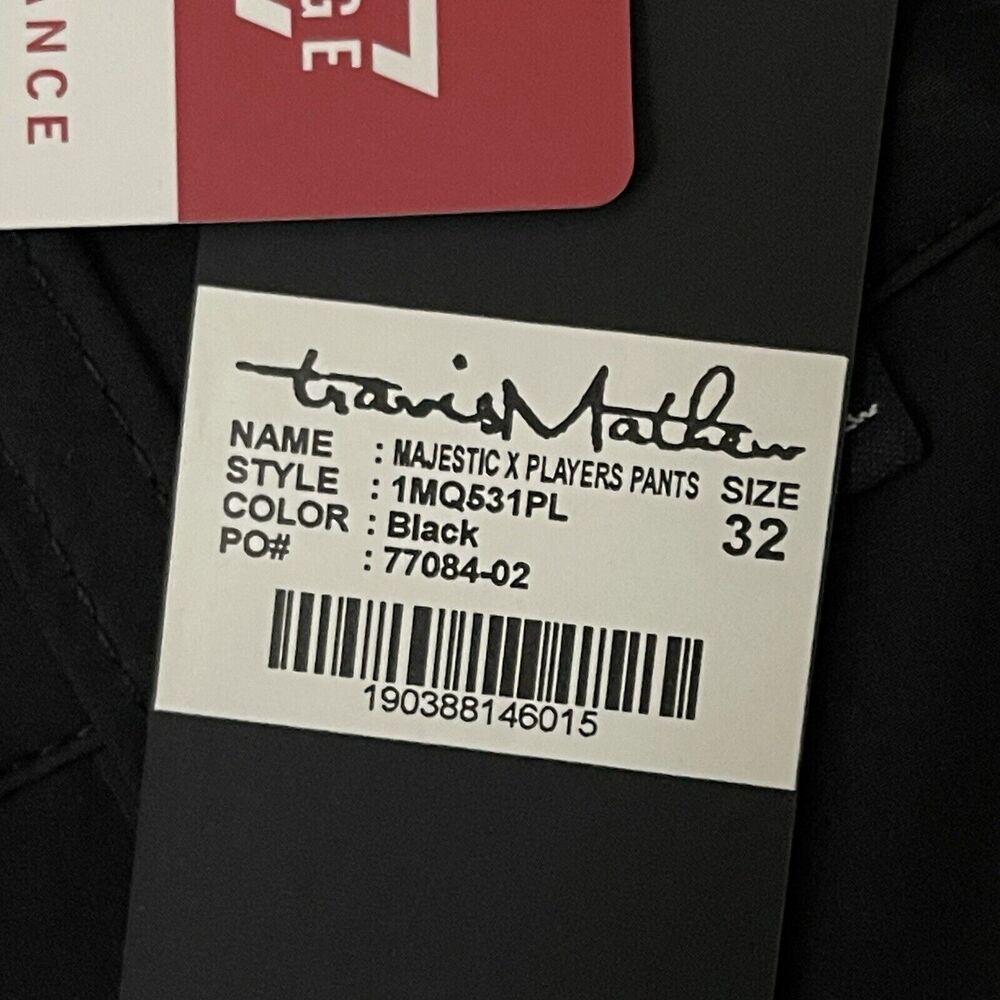 TRAVIS MATHEW Performance Golf Pants Size 32 Black NEW Athletic Lightweight - Picture 6 of 6